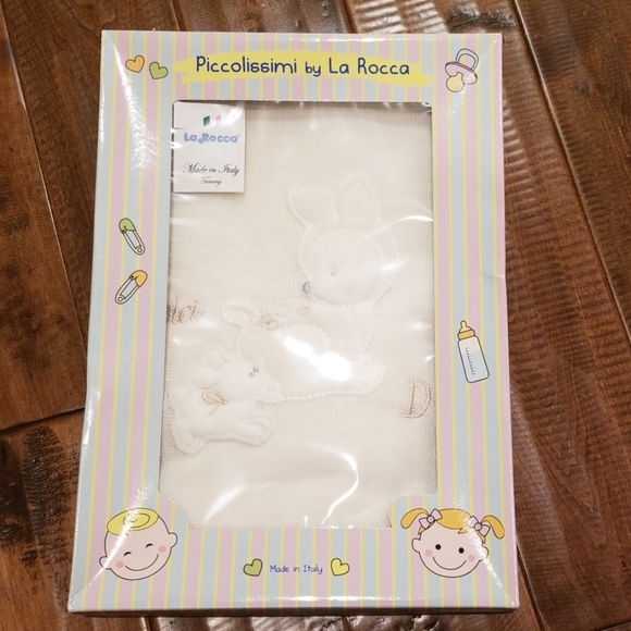 Italian baby blanket Piccolissimi by La Rocca - Picture 1 of 2